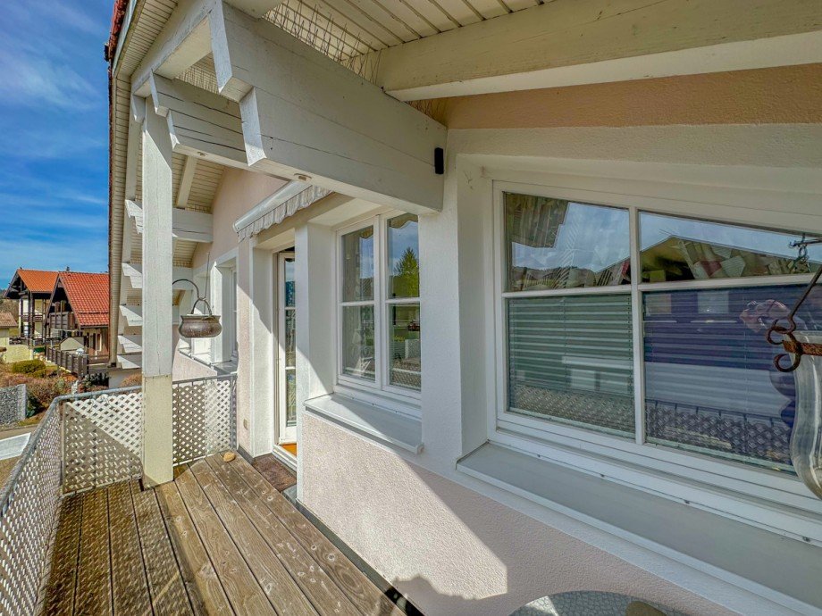 Balkon Dachgeschosswohnung Oberstaufen