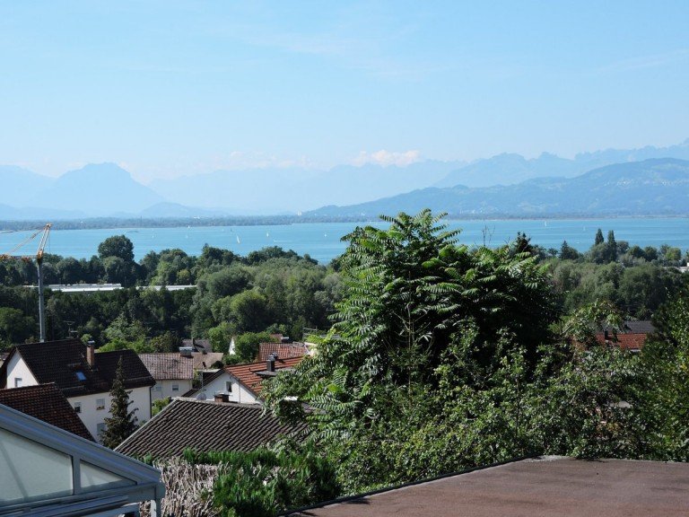 Aussicht Lindau / Bodensee - Lindau, Stadt Wohngrundst�ck Rarit�t Baugrundst�ck Lindau / Bodensee mit See- und Bergblick TOP - LAGE