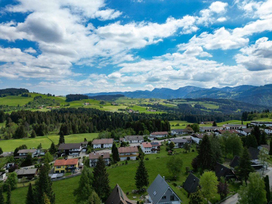 Vogelperspektive Etagenwohnung Oberreute / Irsengund