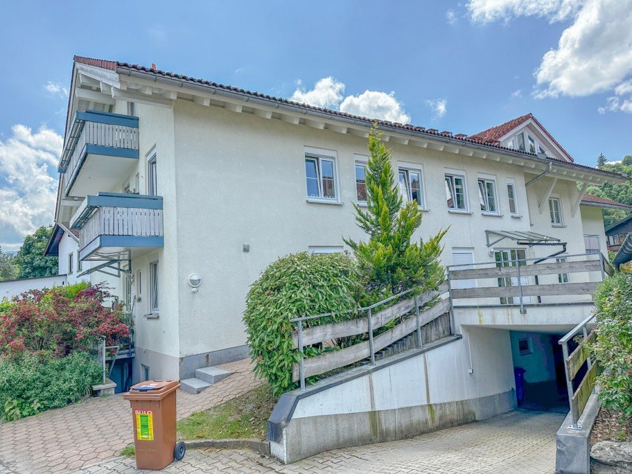 Hausansicht Maisonettewohnung Oberstaufen
