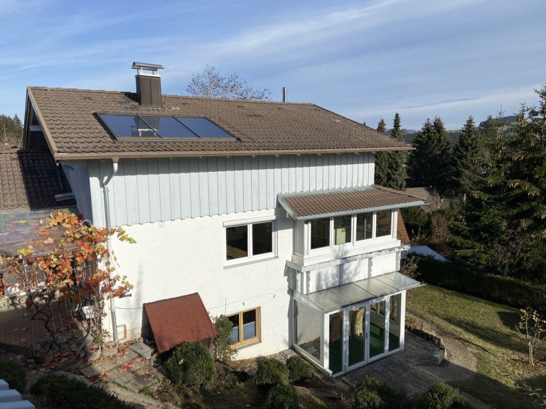 S�dansicht Oberreute Einfamilienhaus Gro�es EFH im Landhausstil in ruhiger Lage mit Bergblick in Oberreute / Allg�u
