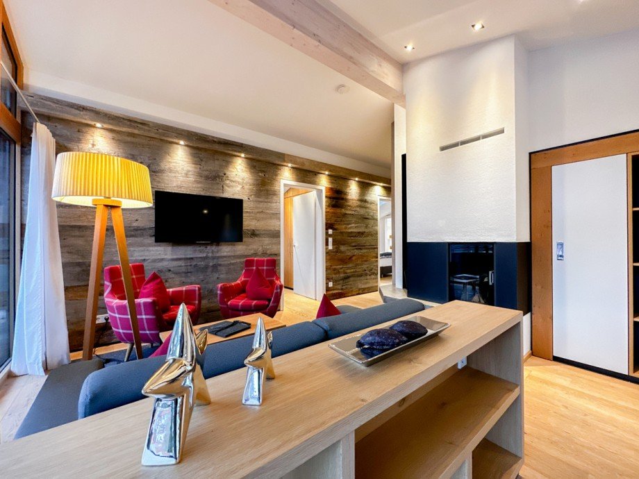 Wohnzimmer ( Chalet Kapf ) Dachgeschosswohnung Oberstaufen
