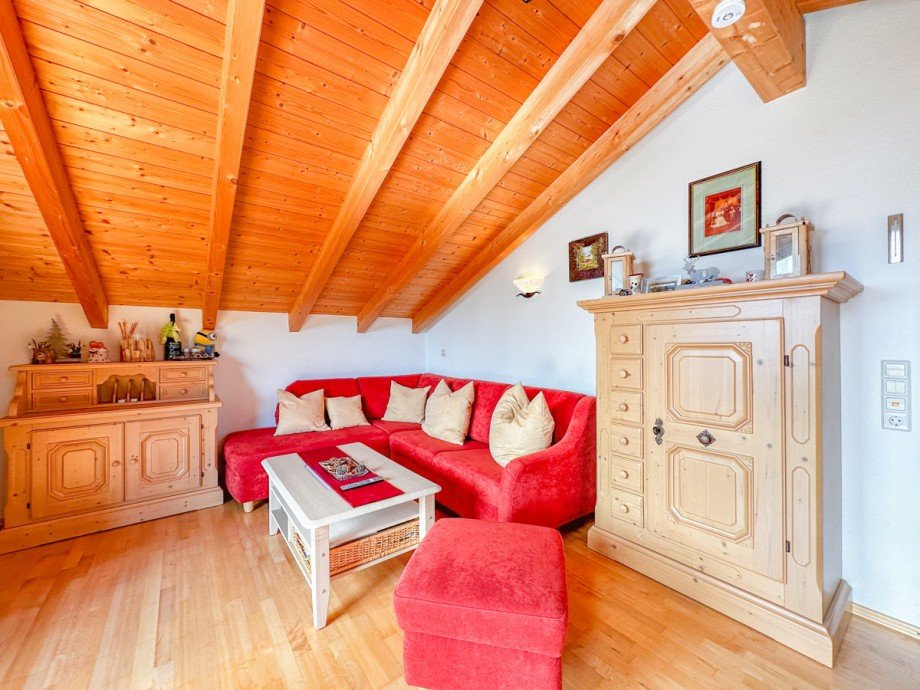 Wohnzimmer Dachgeschosswohnung Oberreute