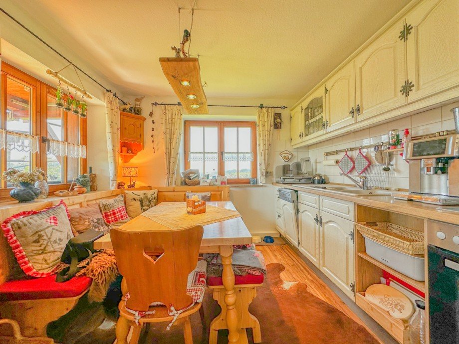 K�che mit Essplatz Erdgeschosswohnung Oberstaufen / Steibis