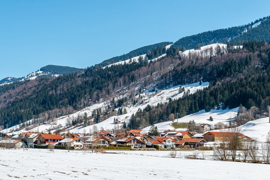 Blick auf Konstanzer Einfamilienhaus Oberstaufen