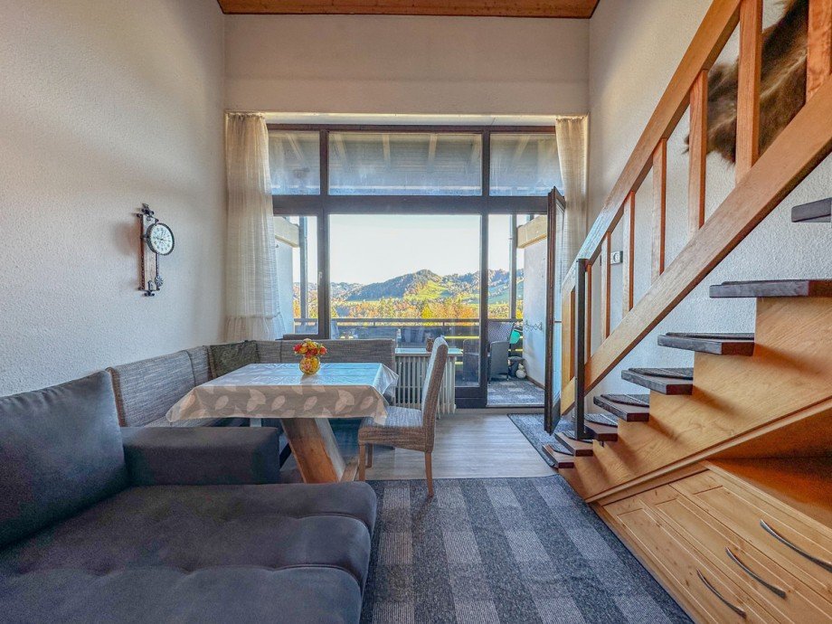 Wohn/ Essbereich Maisonettewohnung Oberstaufen / Steibis