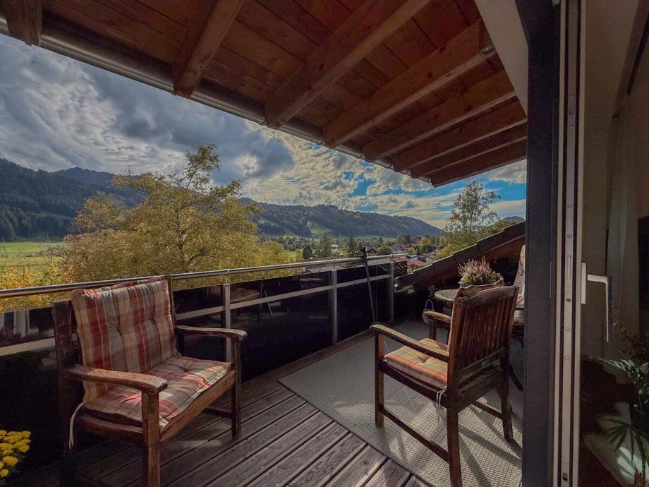 Balkon S�d Dachgeschosswohnung Oberstaufen / Wiedemannsdorf