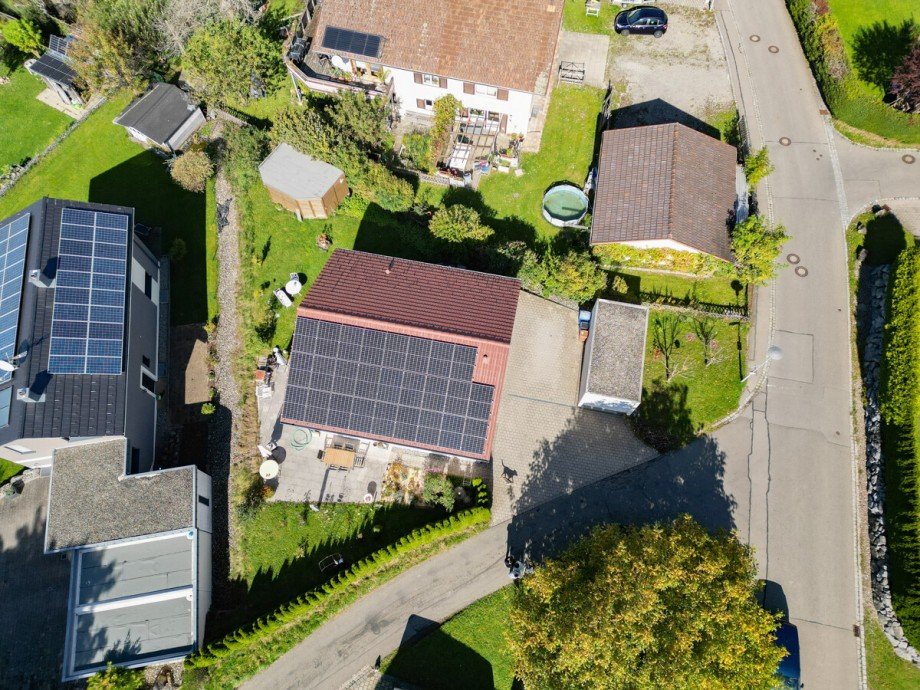 Vogelperspektive Einfamilienhaus Weiler-Simmerberg / Simmerberg