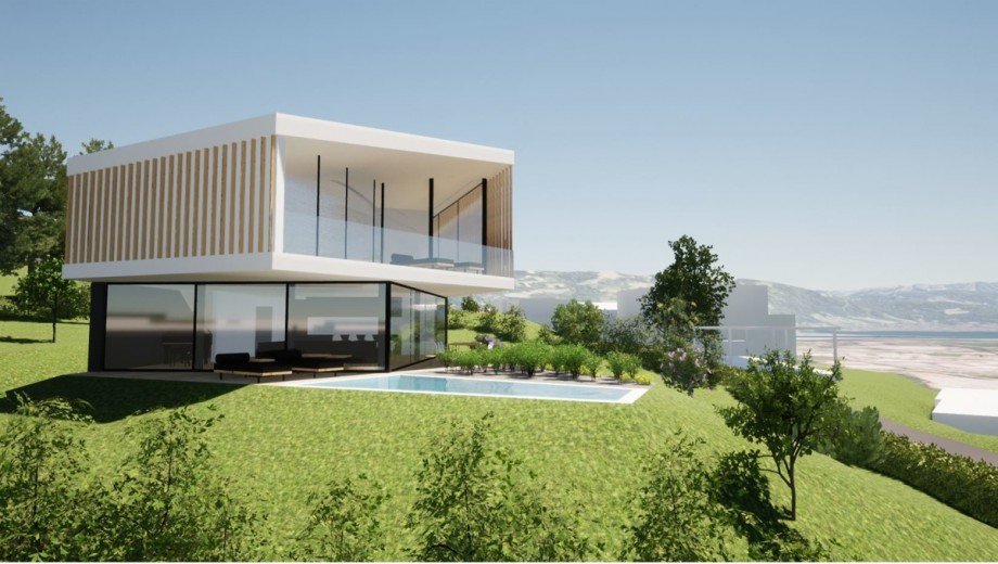 Visualisierung Westansicht Villa Lindau (Bodensee)