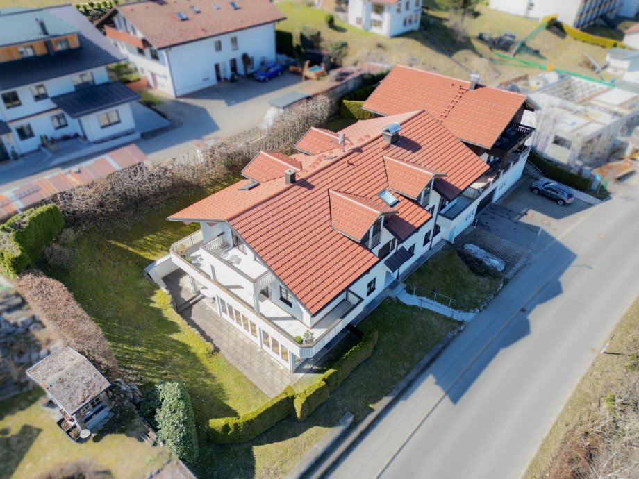 Vogelperspektive Dachgeschosswohnung Oberstaufen / Steibis