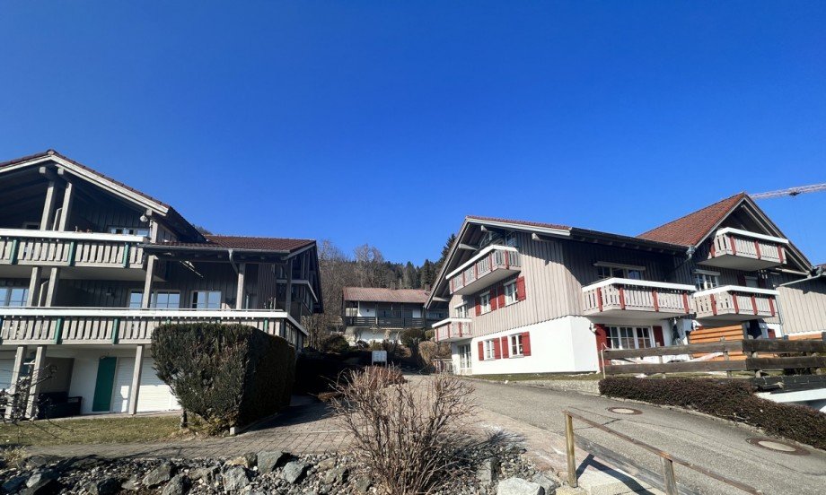 Auffahrt zum Haus Etagenwohnung Oberstaufen / Wiedemannsdorf