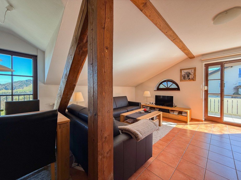Wohnbereich Dachgeschosswohnung Oberstaufen / Steibis