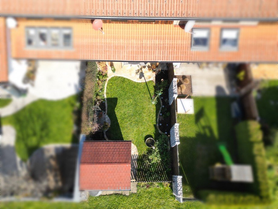 Vogelperspektive Reihenmittelhaus Lindenberg im Allg�u / Ellgassen