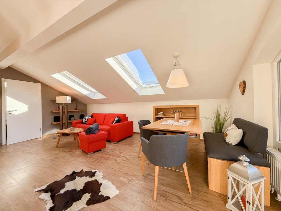 Wohn-Esszimmer Dachgeschosswohnung Oberstaufen / Wiedemannsdorf
