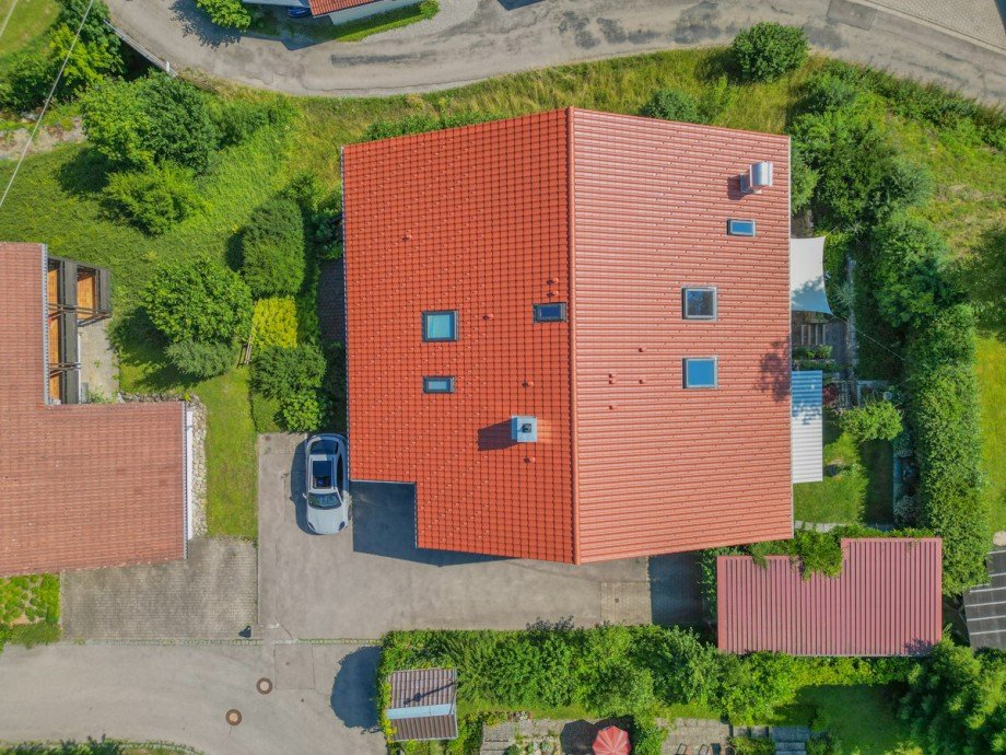 Vogelperspektive Etagenwohnung Oberstaufen / Wei�ach
