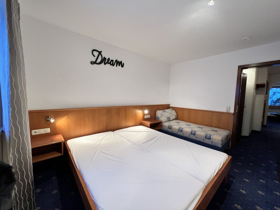 Schlafzimmer Erdgeschosswohnung Oberstaufen / Steibis