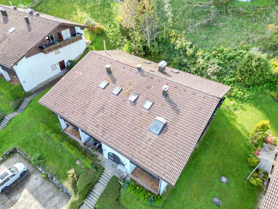 Vogelperspektive Dachgeschosswohnung Oberreute / Irsengund