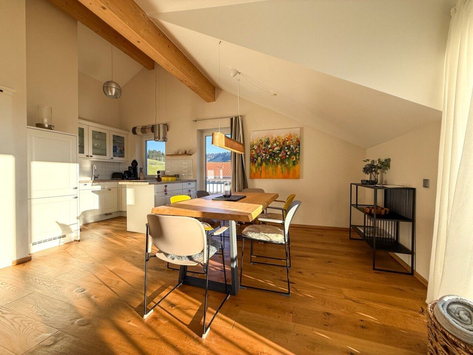 Wohn-Esszimmer Dachgeschosswohnung Oberstaufen / Kalzhofen