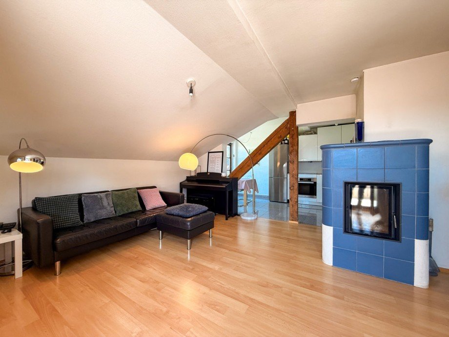 Wohnzimmer Dachgeschosswohnung Oberstaufen-Steibis