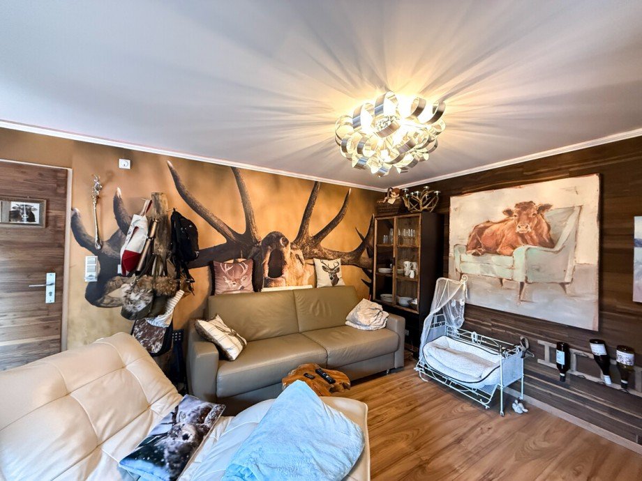 Wohnzimmer Etagenwohnung Oberstaufen / Steibis