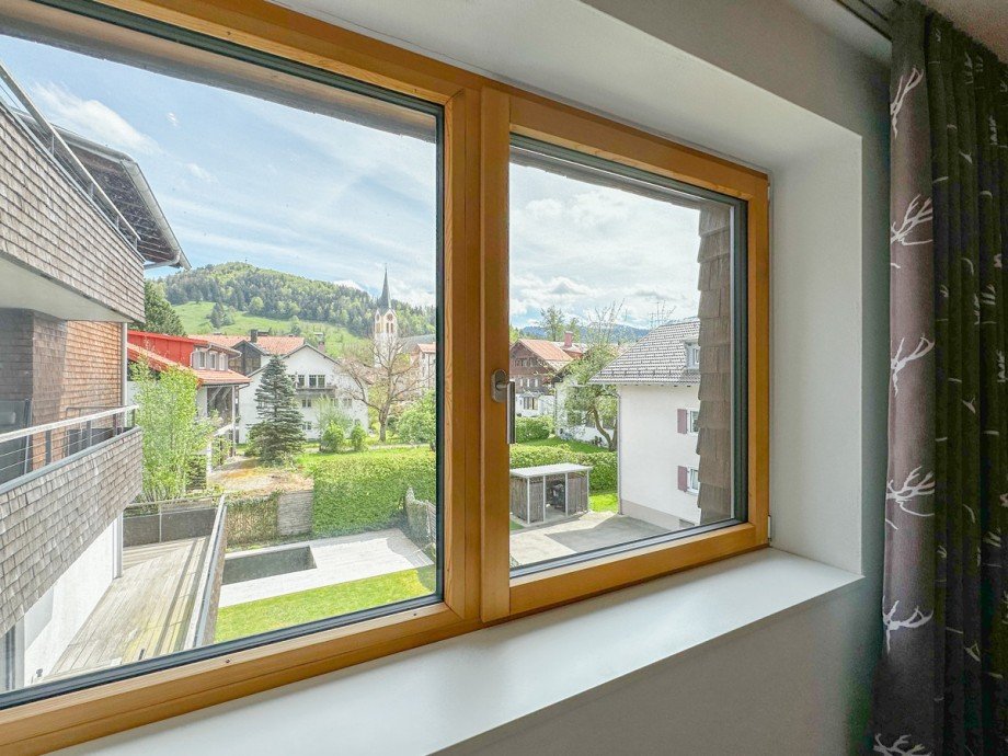 Aussicht nach Osten Etagenwohnung Oberstaufen
