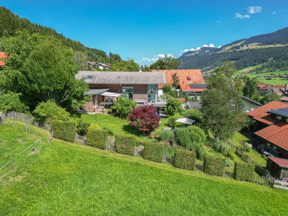 West-Ansicht Einfamilienhaus Oberstaufen / Wiedemannsdorf