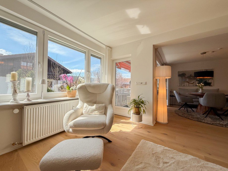 Wohnzimmer Etagenwohnung Oberstaufen