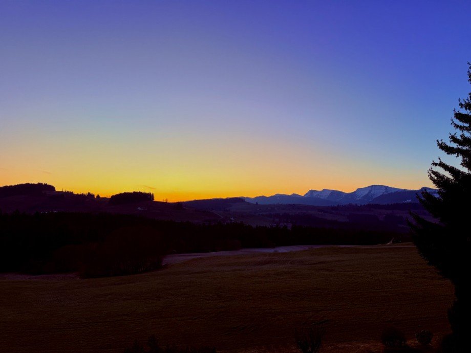 Sonnenaufgang Maisonettewohnung Oberreute