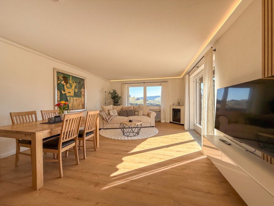 Wohn-Esszimmer Maisonettewohnung Oberreute