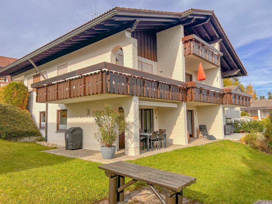 Terrasse und Garten Etagenwohnung Oberreute