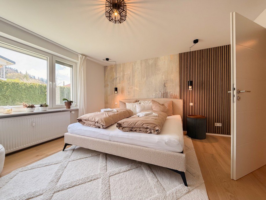 Hauptschlafzimmer Etagenwohnung Oberstaufen