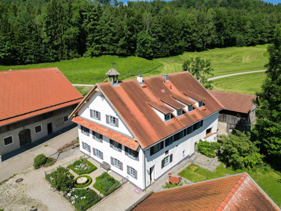 Vogelperspektive Bauernhaus Oberg�nzburg