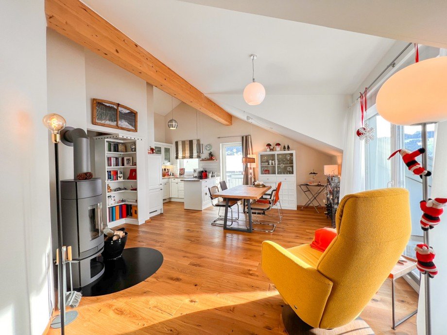 Wohnbereich Dachgeschosswohnung Oberstaufen / Kalzhofen