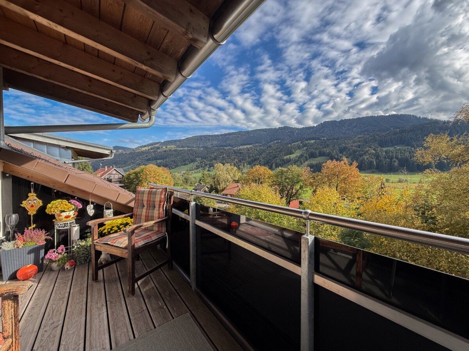 Balkon S�d Dachgeschosswohnung Oberstaufen / Wiedemannsdorf